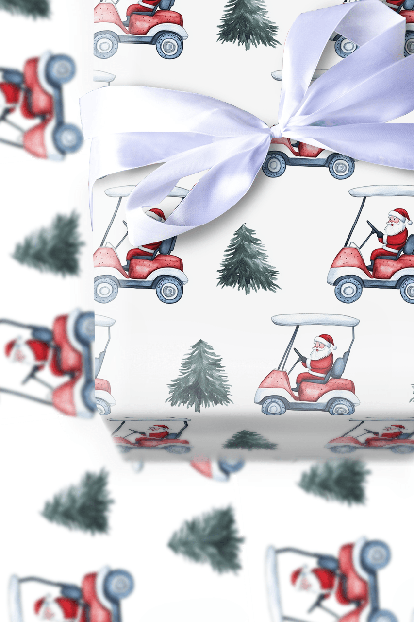 Deck the Fairways - Wrapping Paper - Aspen & Arlo