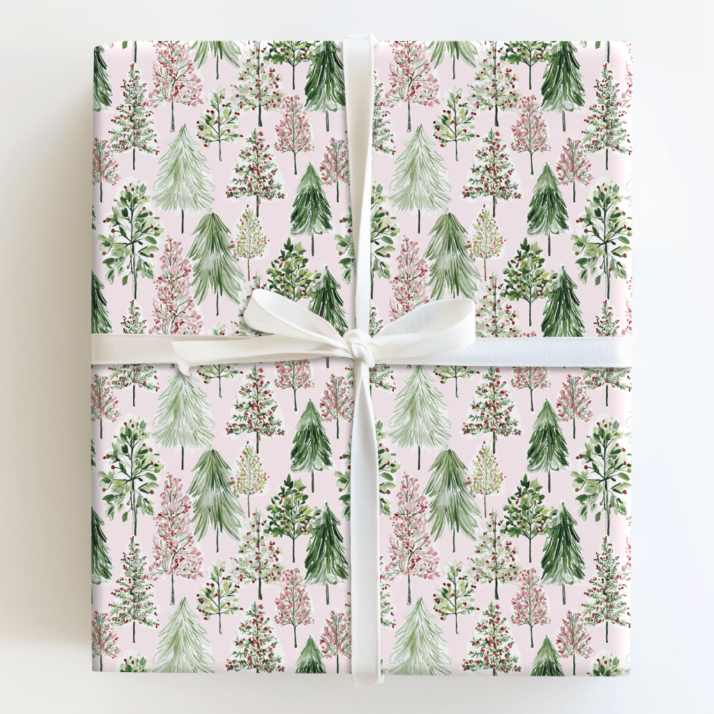 Raspberry Christmas Farm - Wrapping Paper - Aspen & Arlo