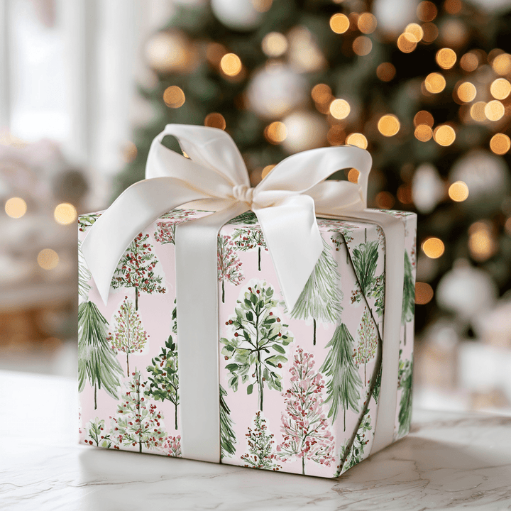 Raspberry Christmas Farm - Wrapping Paper - Aspen & Arlo