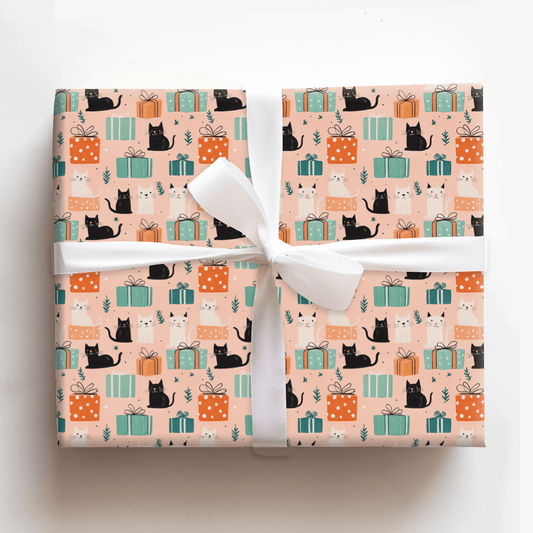 Cats and Christmas Presents - Wrapping Paper - Aspen & Arlo