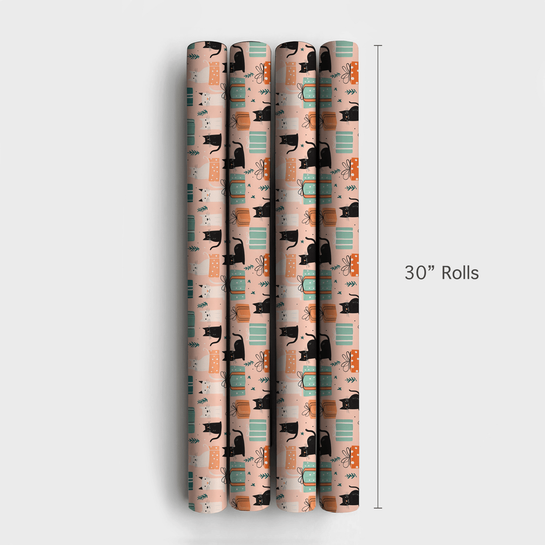 Cats and Christmas Presents - Wrapping Paper - Aspen & Arlo