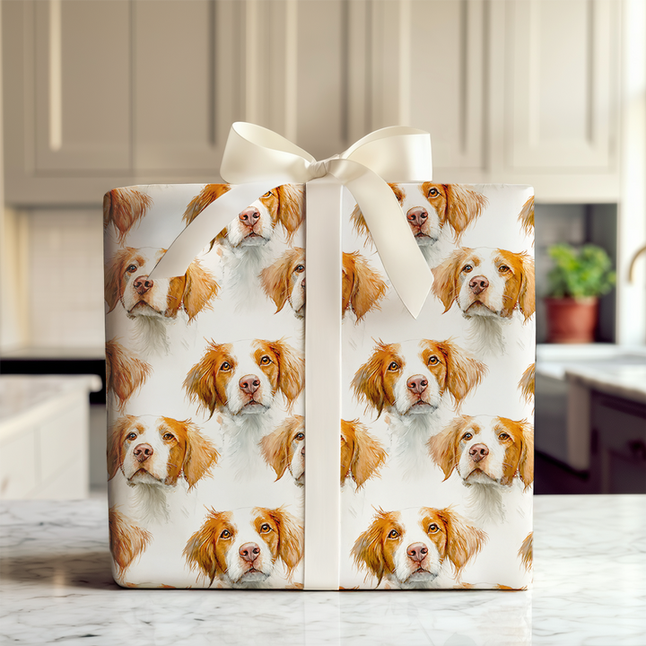 Watercolor Brittany Spaniel