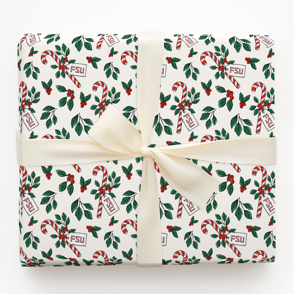 Peppermint FSU - Wrapping Paper - Aspen & Arlo