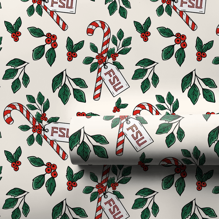 Peppermint FSU - Wrapping Paper - Aspen & Arlo
