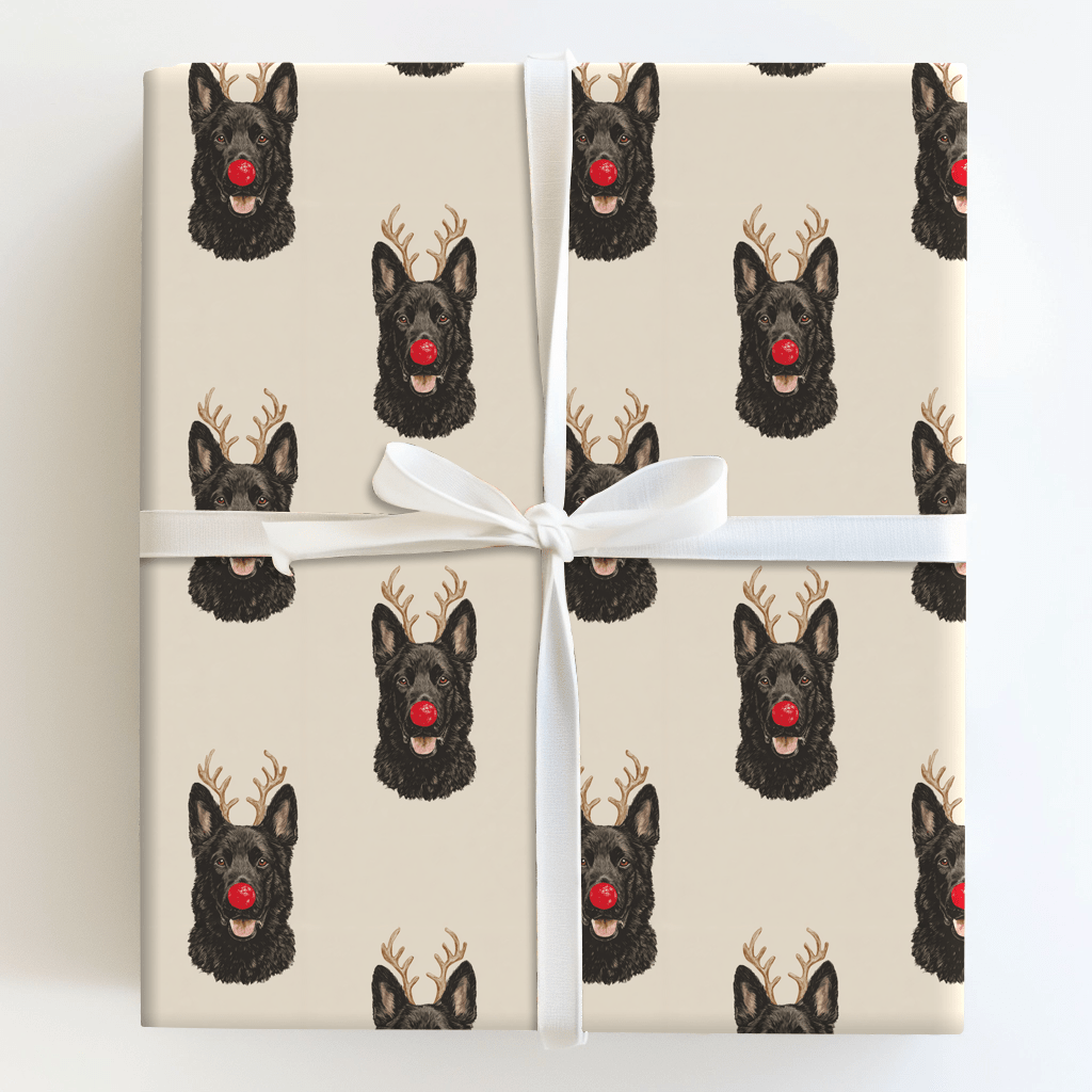 Rudolph the Malinois - Wrapping Paper - Aspen & Arlo