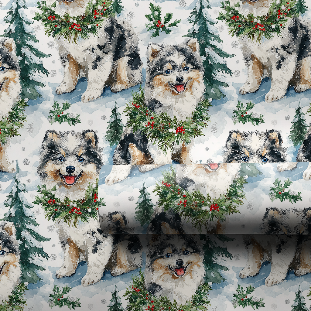 Snow Day for Pomskies