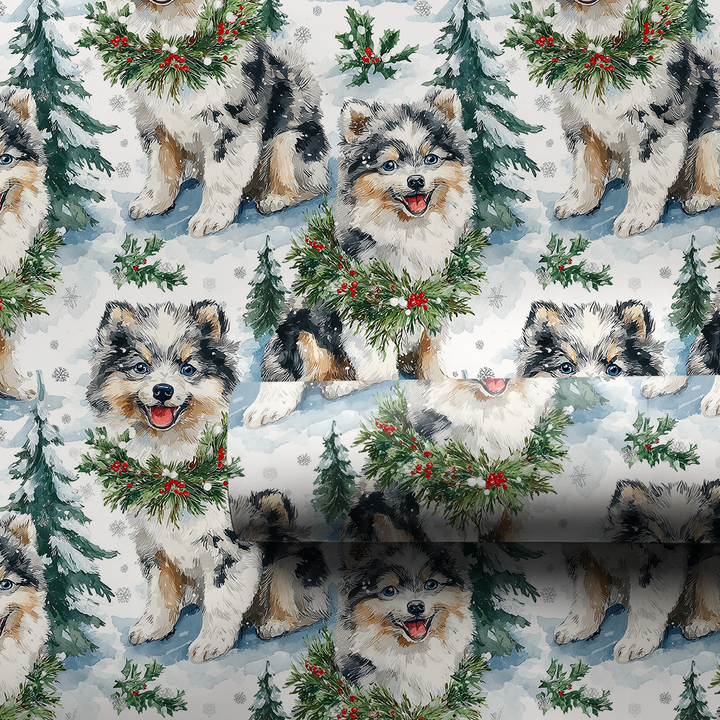 Snow Day for Pomskies