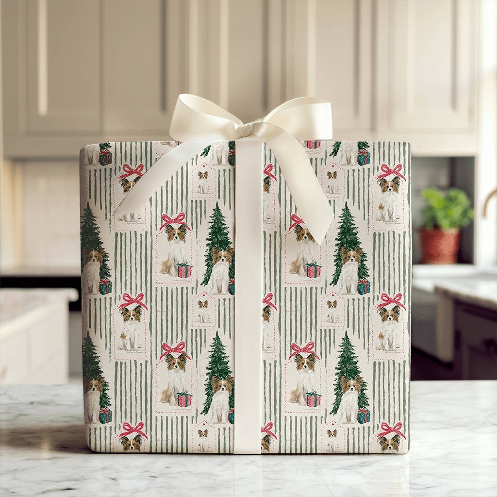 Papillon Christmas Tags - Wrapping Paper - Aspen & Arlo
