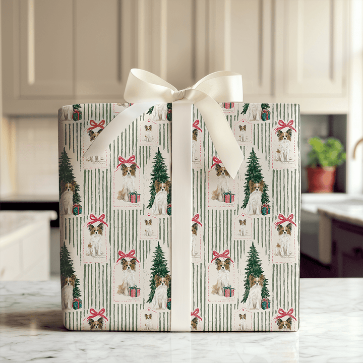Papillon Christmas Tags - Wrapping Paper - Aspen & Arlo