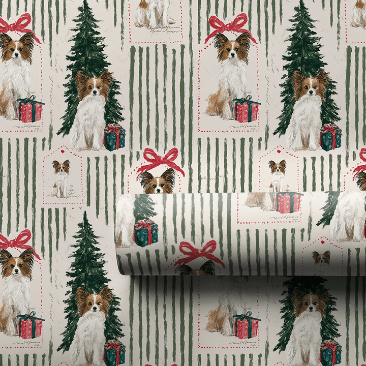 Papillon Christmas Tags - Wrapping Paper - Aspen & Arlo