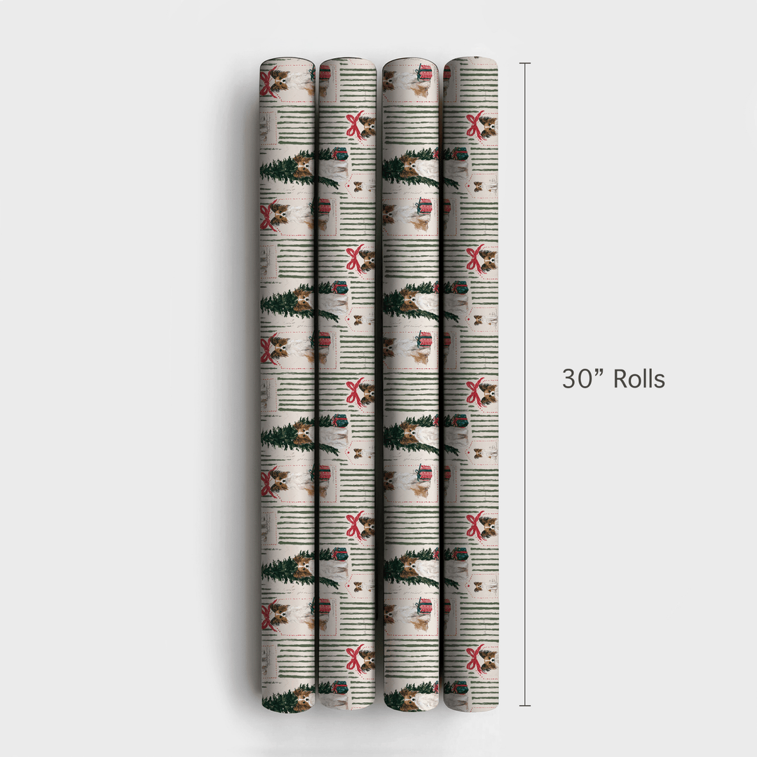 Papillon Christmas Tags - Wrapping Paper - Aspen & Arlo