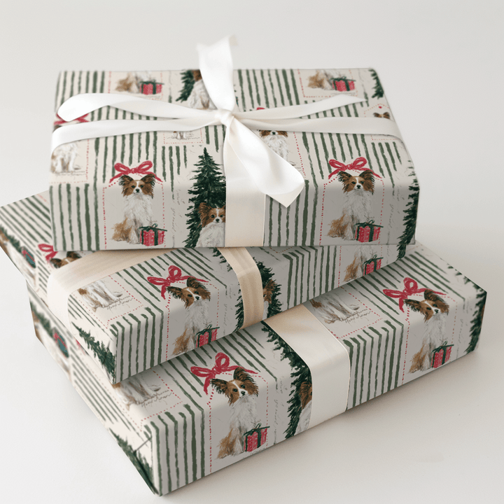 Papillon Christmas Tags - Wrapping Paper - Aspen & Arlo
