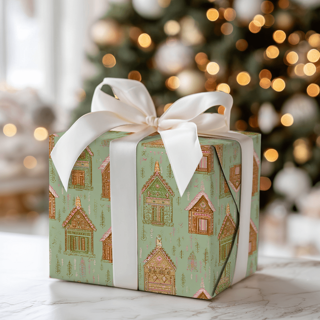 Frosted Laurel - Wrapping Paper - Aspen & Arlo