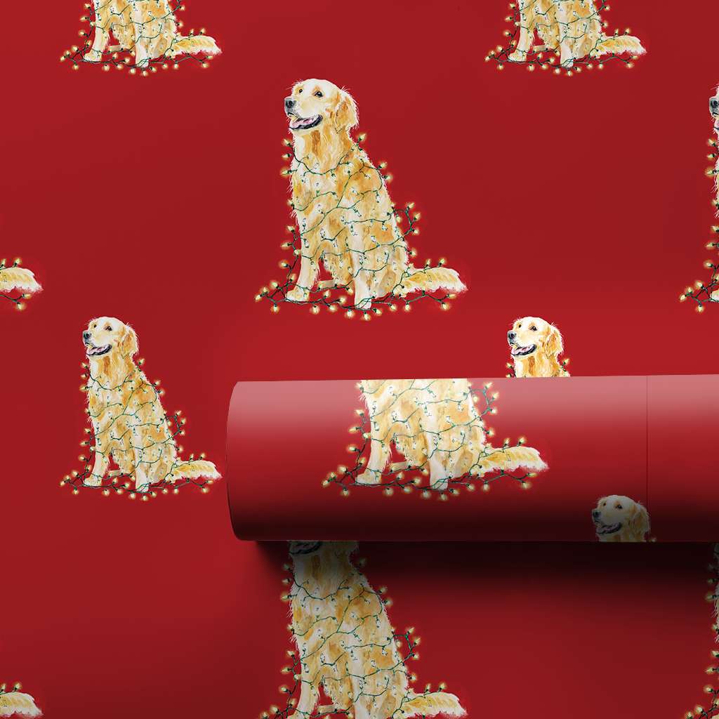 Lit Up Golden Retrievers
