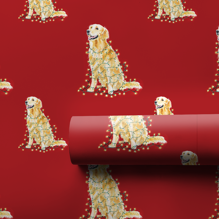 Lit Up Golden Retrievers