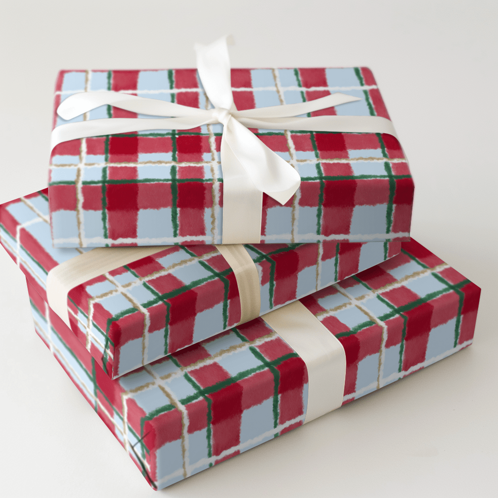 Tartan My Heart - Wrapping Paper - Aspen & Arlo