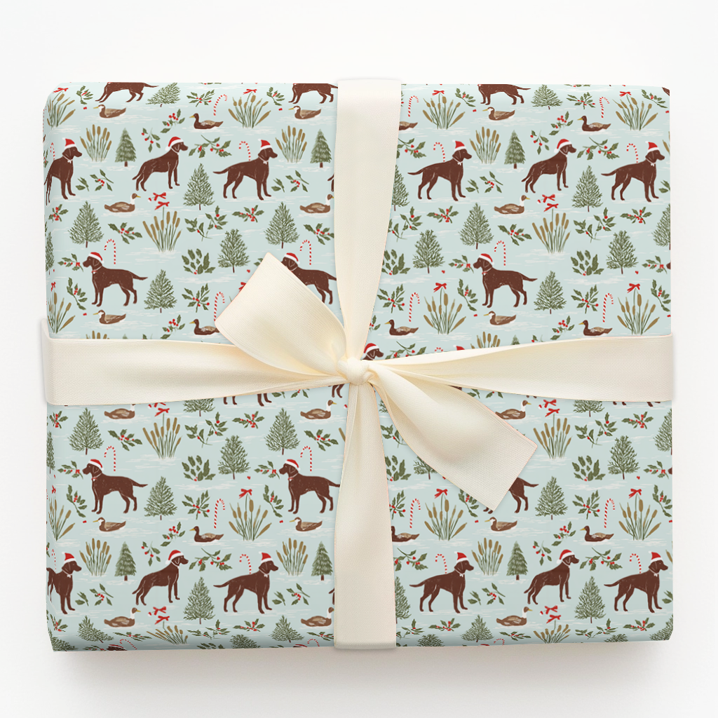 Chocolate Lab Holiday Hunt