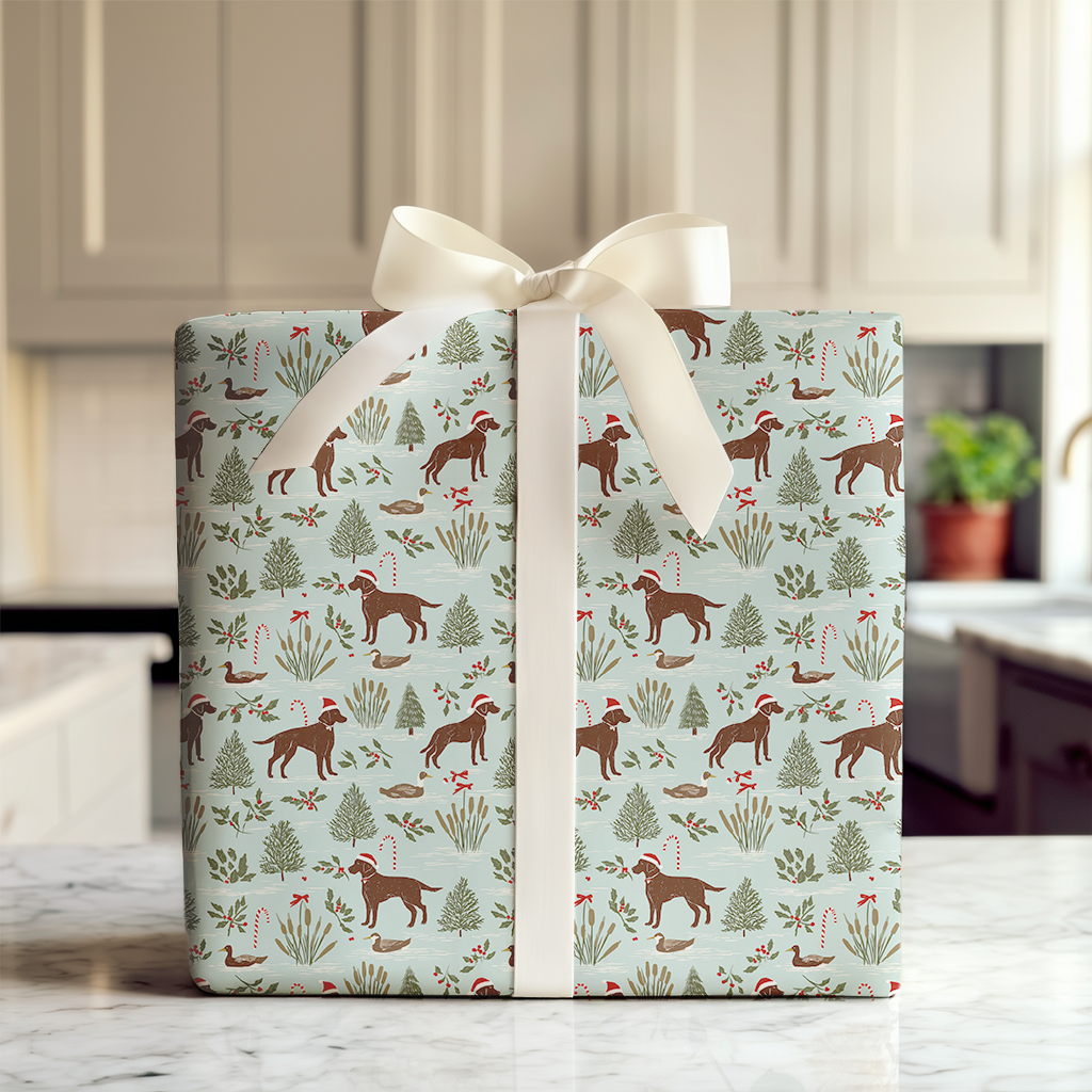 Chocolate Lab Holiday Hunt