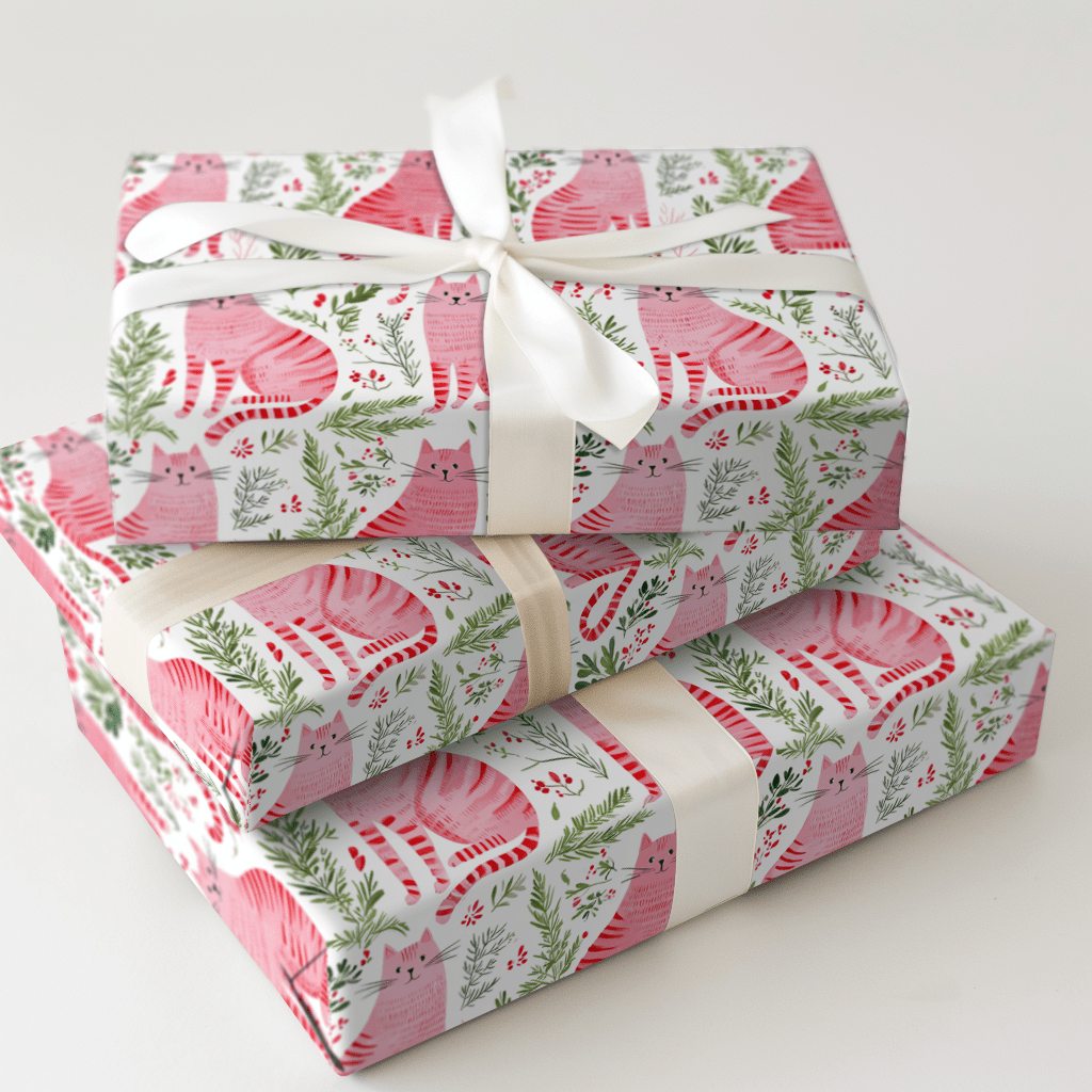 Meowy Christmas - Wrapping Paper - Aspen & Arlo