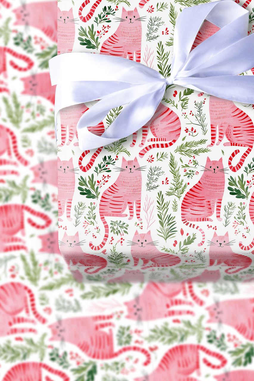 Meowy Christmas - Wrapping Paper - Aspen & Arlo