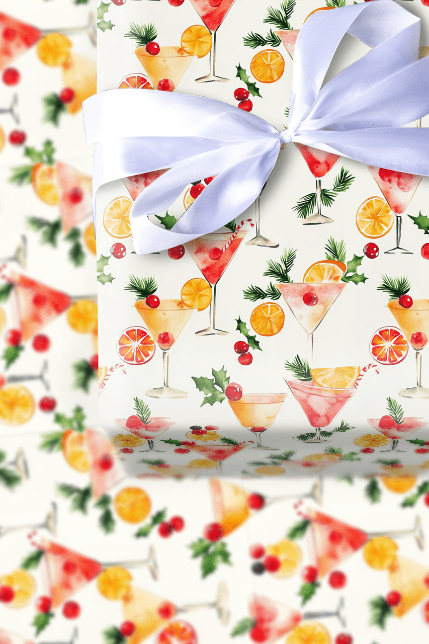 Five O'Clock Christmas - Wrapping Paper - Aspen & Arlo