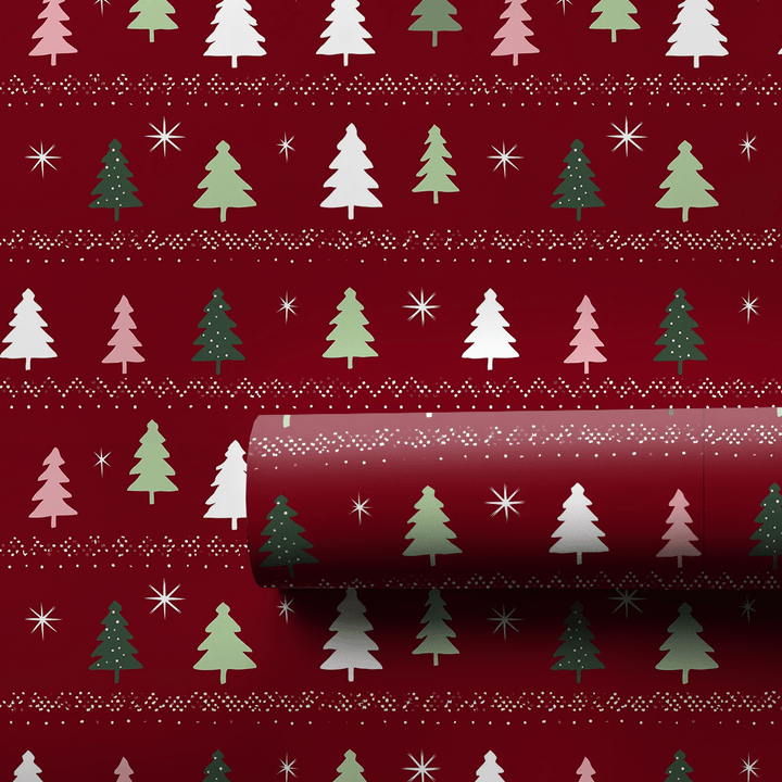 Happy Little Christmas Trees - Wrapping Paper - Aspen & Arlo