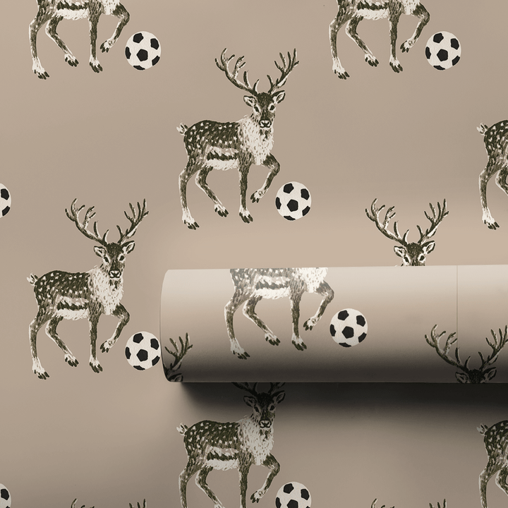 Reindeer Soccer - Wrapping Paper - Aspen & Arlo