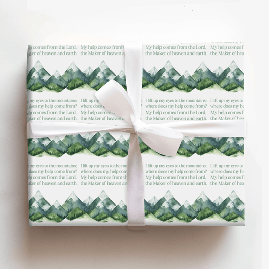 Lift My Eyes - Wrapping Paper - Aspen & Arlo