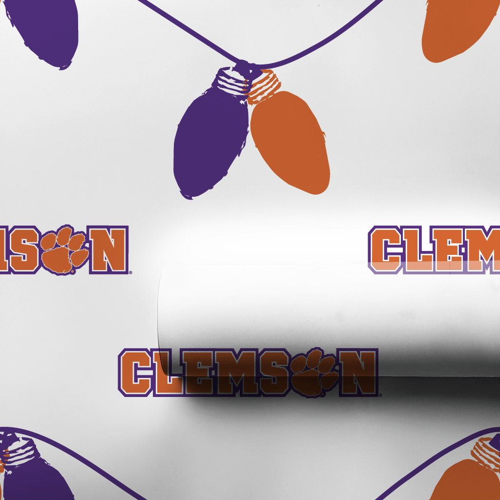 Clemson Bulbs - Wrapping Paper - Aspen & Arlo