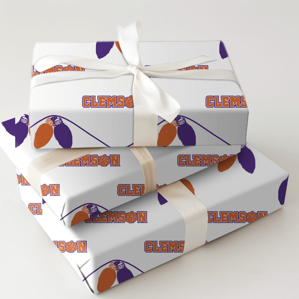 Clemson Bulbs - Wrapping Paper - Aspen & Arlo