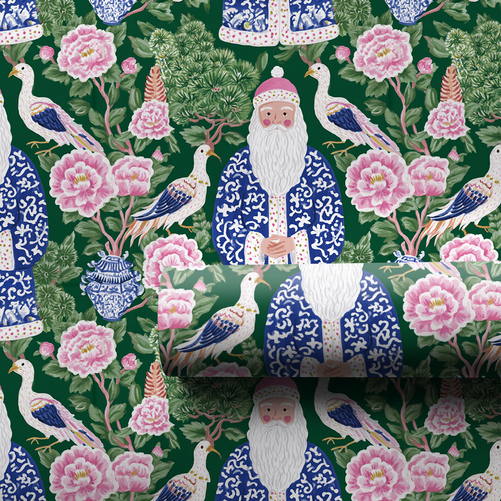 Chinoiserie Santa