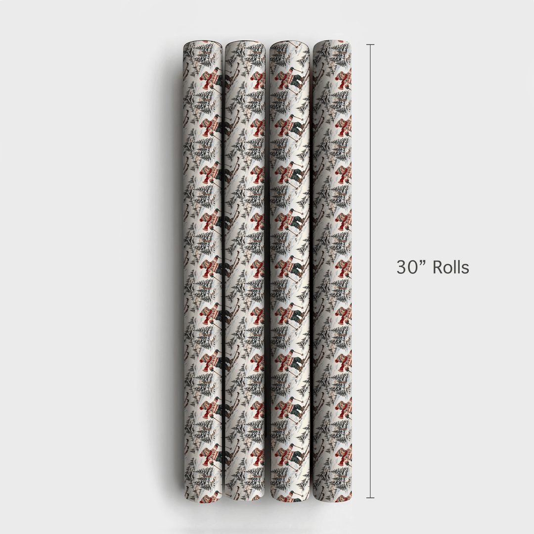 Ski Lodge Teddy - Wrapping Paper - Aspen & Arlo