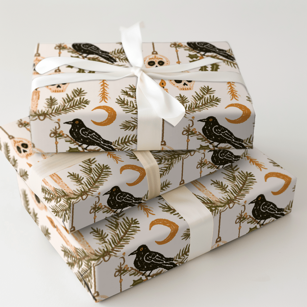 Nevermore Noël - Wrapping Paper - Aspen & Arlo
