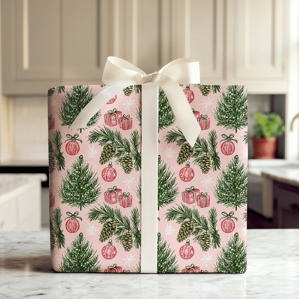 Pinecones and Baubles - Wrapping Paper - Aspen & Arlo