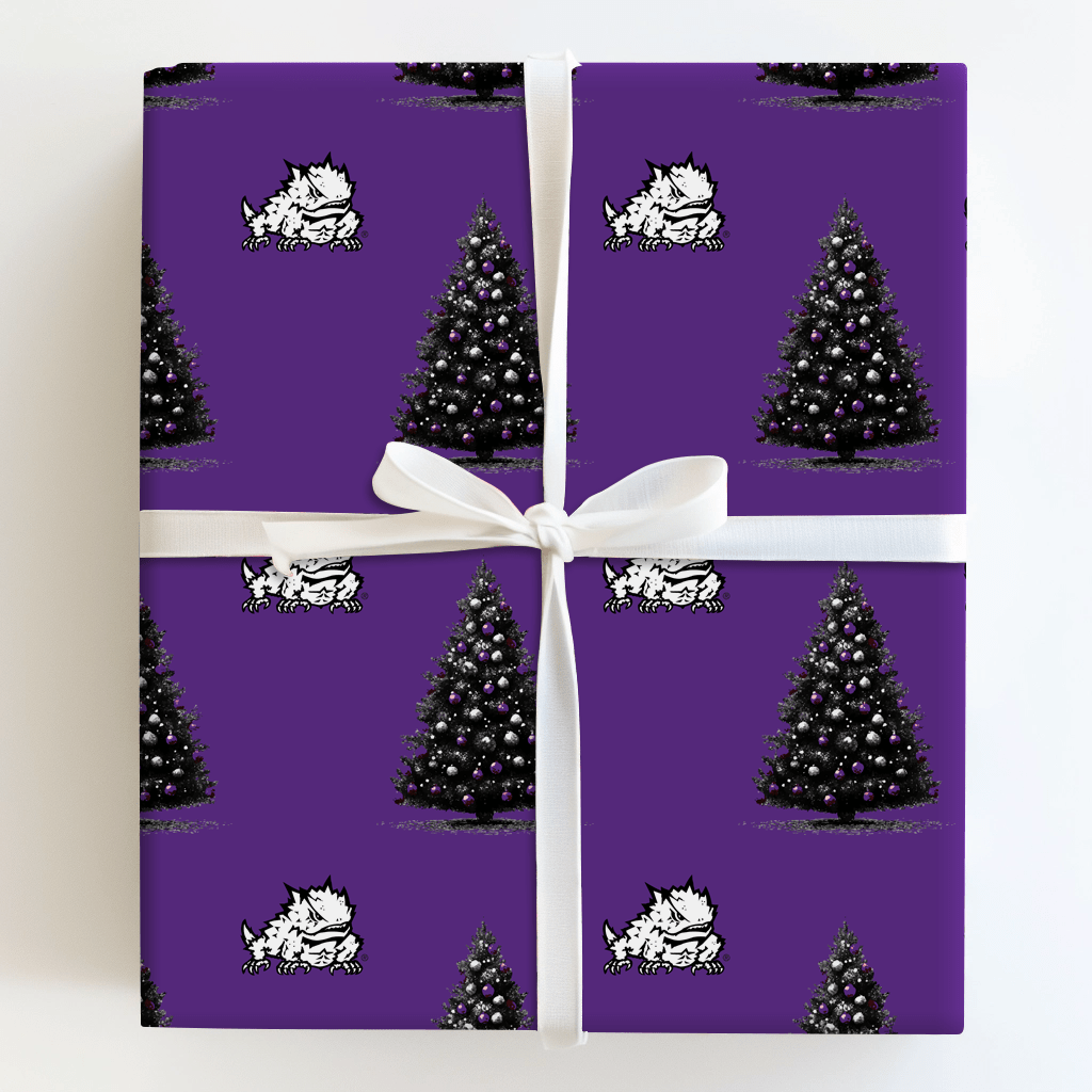 TCU Christmas Tree - Wrapping Paper - Aspen & Arlo