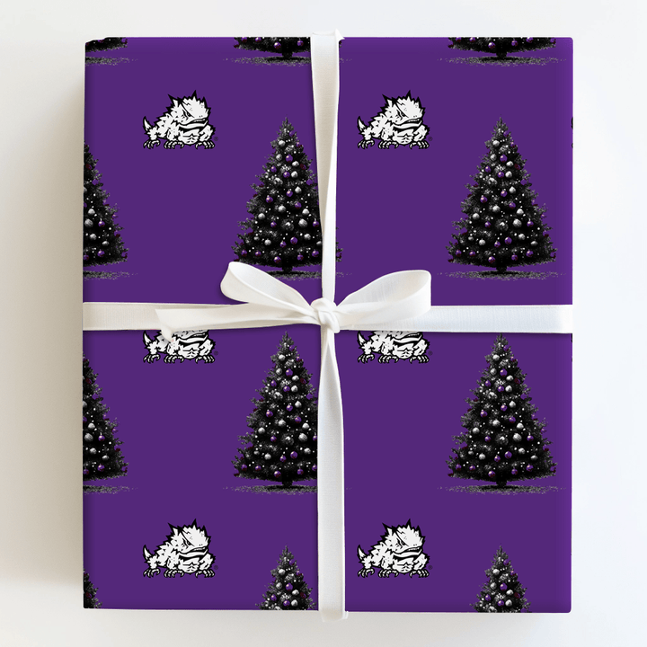 TCU Christmas Tree - Wrapping Paper - Aspen & Arlo