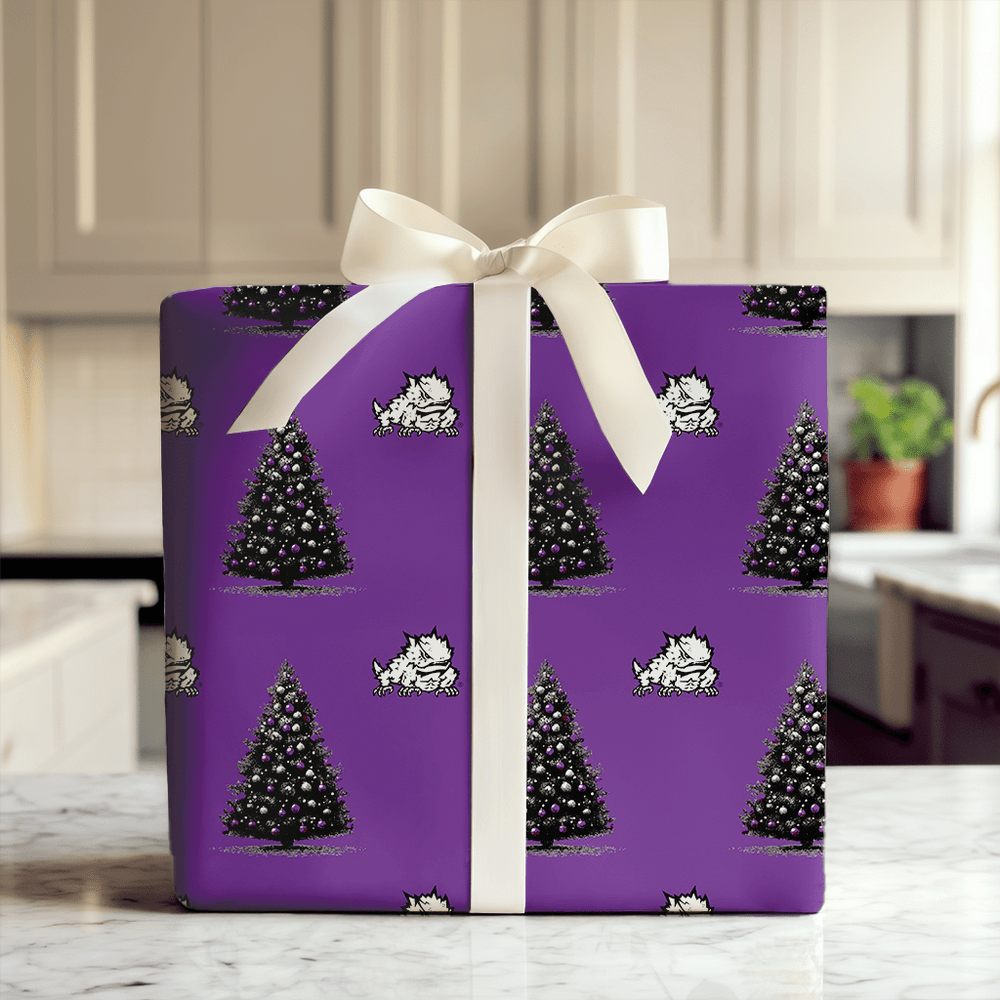 TCU Christmas Tree - Wrapping Paper - Aspen & Arlo