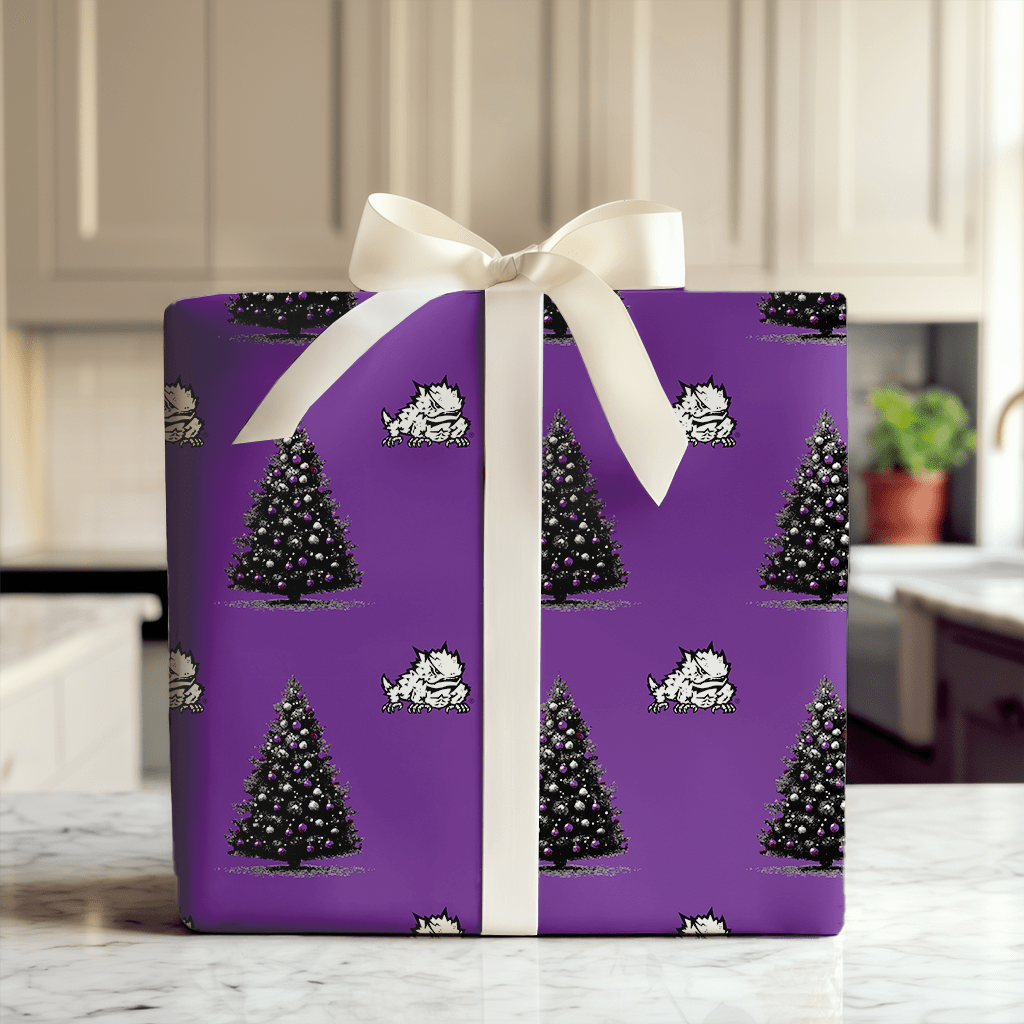 TCU Christmas Tree - Wrapping Paper - Aspen & Arlo