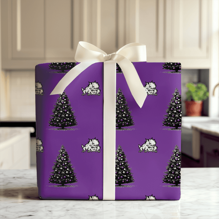 TCU Christmas Tree - Wrapping Paper - Aspen & Arlo