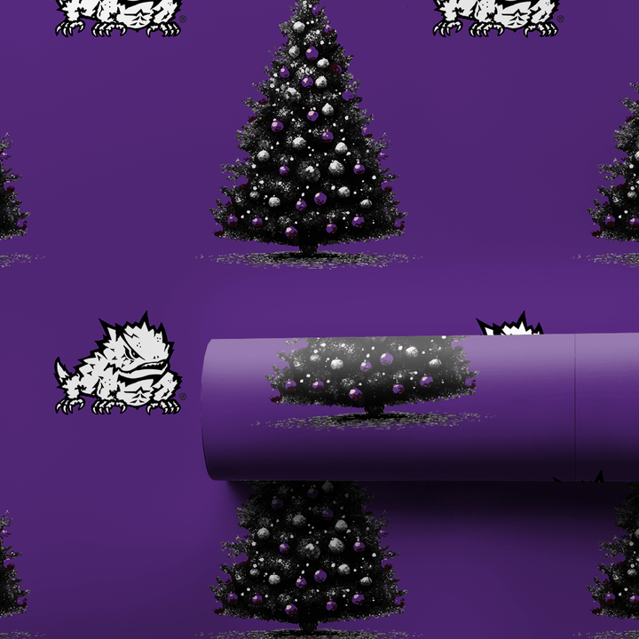 TCU Christmas Tree - Wrapping Paper - Aspen & Arlo