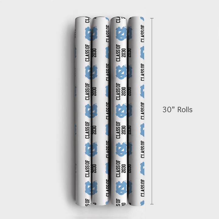 Carolina Class of 2030 - Wrapping Paper - Aspen & Arlo