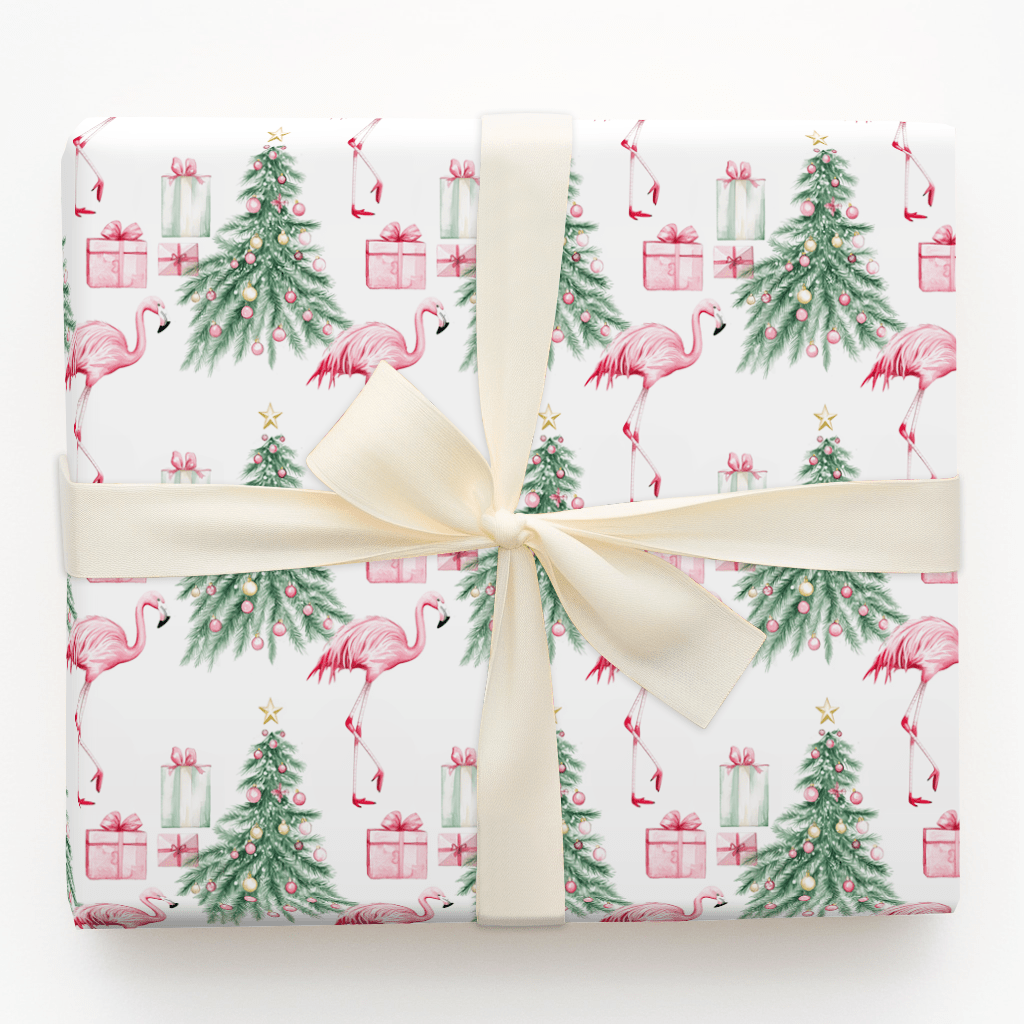 Fa La La Flamingo - Wrapping Paper - Aspen & Arlo