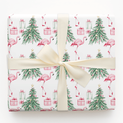 Fa La La Flamingo - Wrapping Paper - Aspen & Arlo