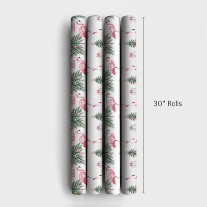 Fa La La Flamingo - Wrapping Paper - Aspen & Arlo