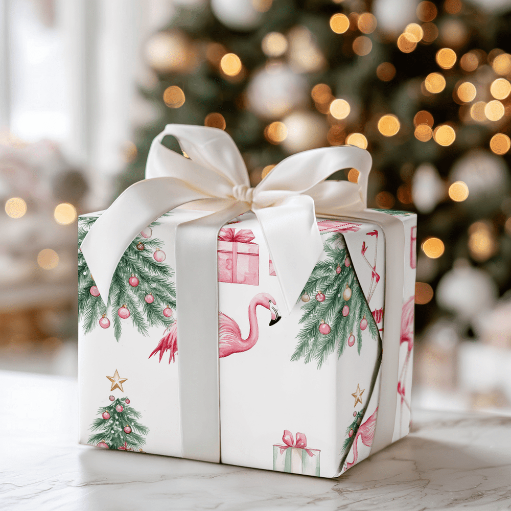 Fa La La Flamingo - Wrapping Paper - Aspen & Arlo