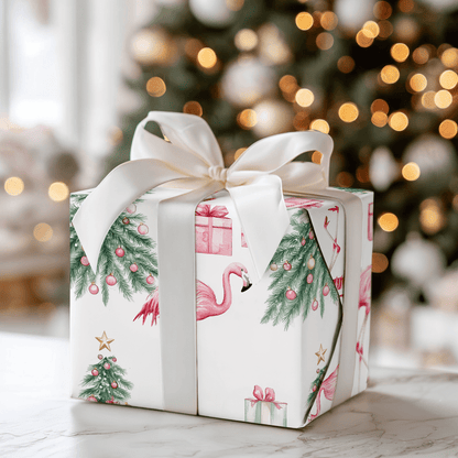 Fa La La Flamingo - Wrapping Paper - Aspen & Arlo