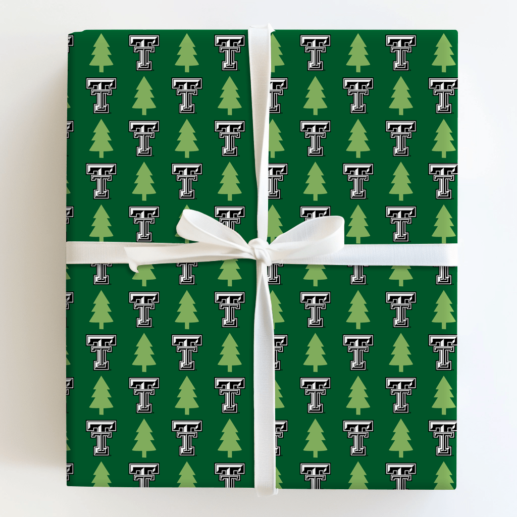 Twinkling Raider Pines - Wrapping Paper - Aspen & Arlo