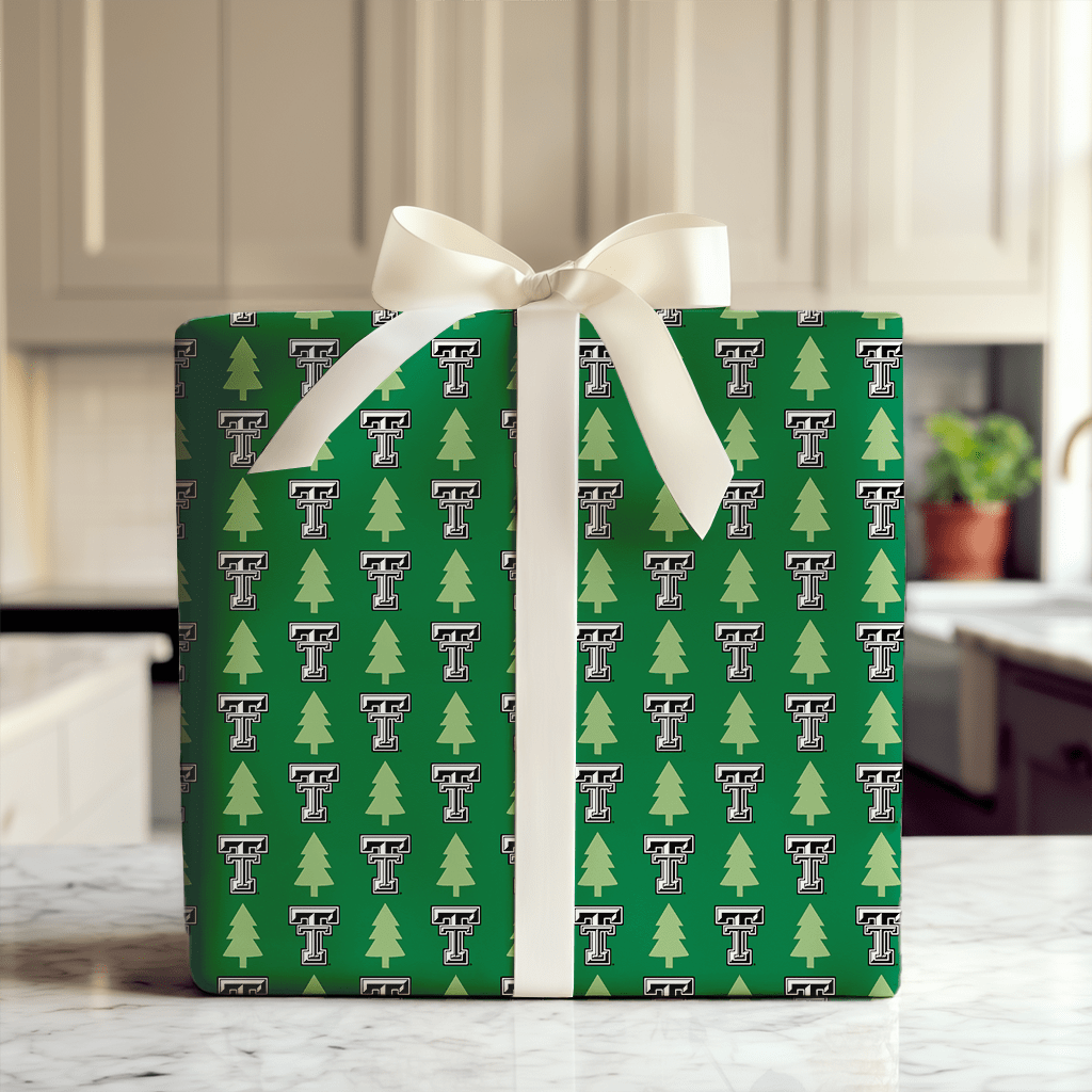 Twinkling Raider Pines - Wrapping Paper - Aspen & Arlo