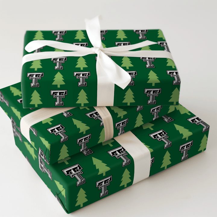 Twinkling Raider Pines - Wrapping Paper - Aspen & Arlo