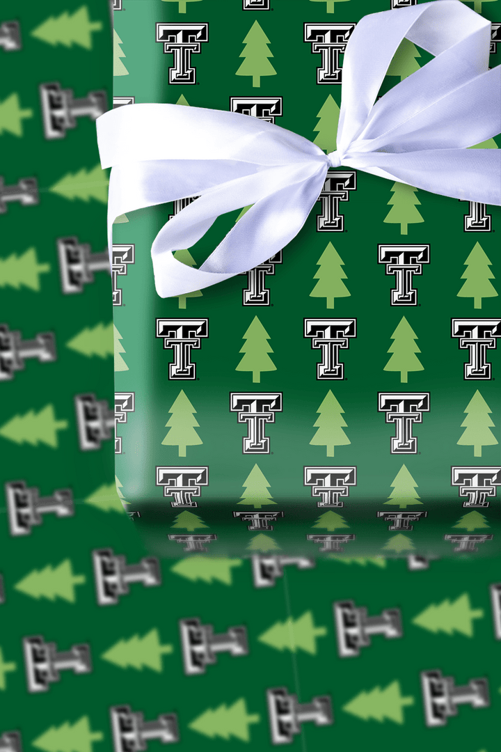 Twinkling Raider Pines - Wrapping Paper - Aspen & Arlo